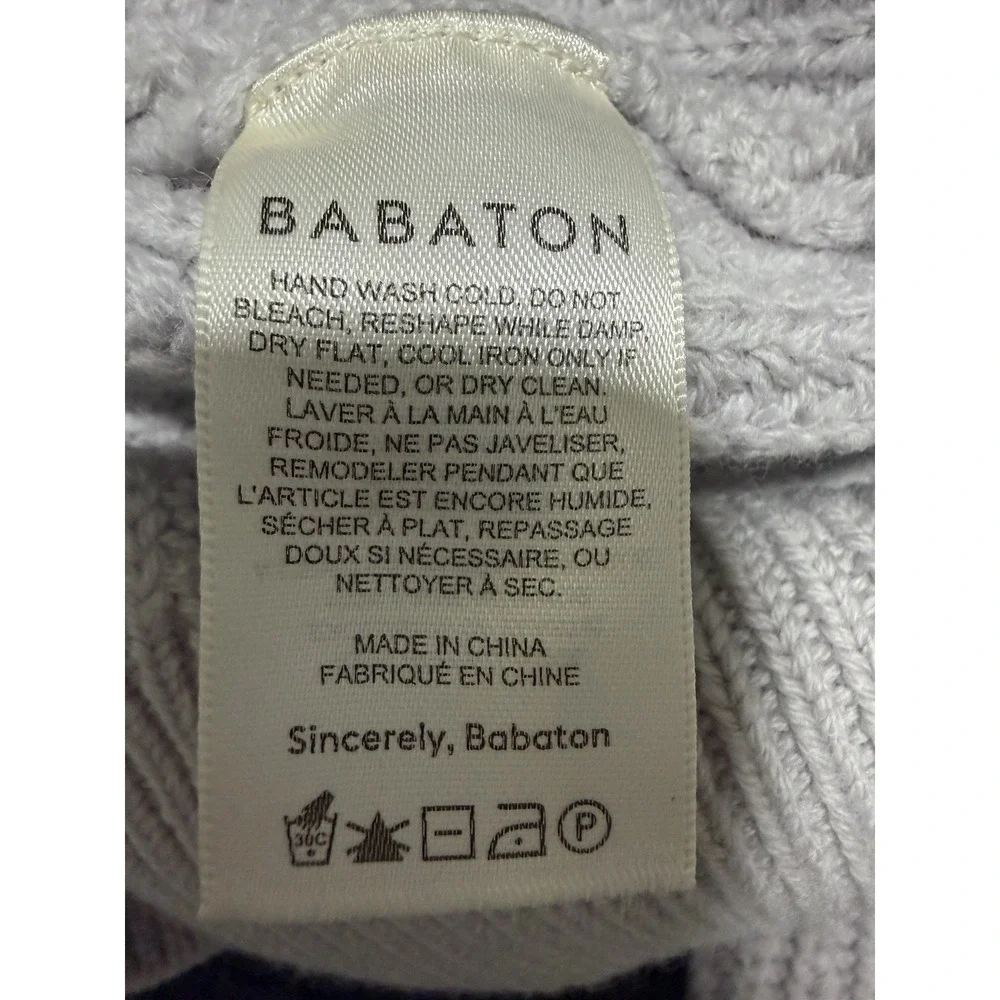 Babaton Aritzia Canberra Merino Wool Cardigan Light Purple/Gray  Women's Size XS